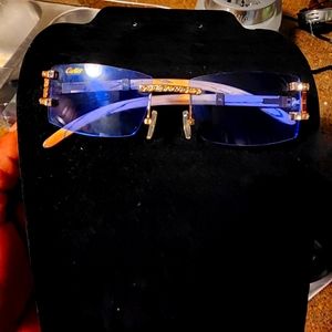 Aqua blue sunglasses